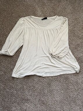 Lane Bryant Cream Blouse